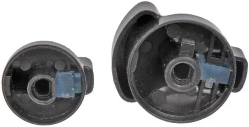 KarParts360 for Ford Econoline 1999-2006 Heater A/C Knob | 2 Pieces | Made of Plastic | Matte Finish | Black | Green Illumination | Replacement for F8UZ18513AA