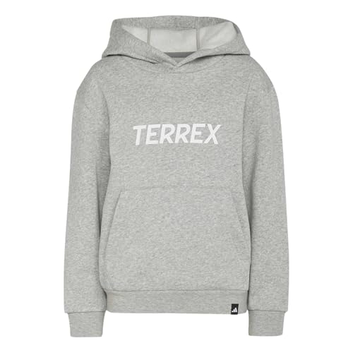 Sweatshirt adidas Terrex Kids sweat à capuche enfant gris chiné 5-6 ans multi logo