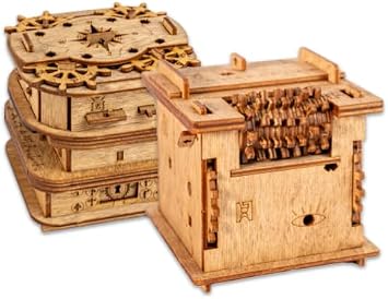 iDventure Cluebox Schroedingers Cat - Davy Jones Locker - 3D Wooden Puzzle & Escape Room Game- Gift Box