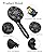 High Pressure Shower head with Handheld 7 Modes, Built-in Power Wash to Clear Tub. Tile & Pets, 5” High Flow Hand Held Hydro Rain Showerhead with Stainless Steel Hose and Adjustable Bracket-Matt Black