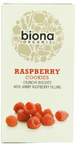 Biona Organic Raspberry Cookies 175g - Pack of 6 image 2