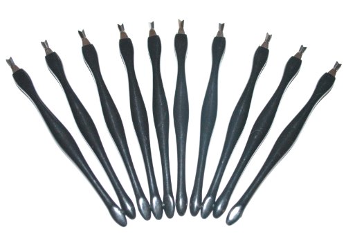 10 x Noir Repousse et Coupe Cuticules Manucure Pédicure Nail Art outil