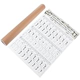 DEARMAMY Tabla de Acordes para Clarinete de Gran Tamaño, Póster Gráfico de Guía de Aprendizaje, Diagrama Práctico de Dedos para Principiantes, Referencia Útil para Entrenamiento Musical