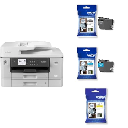 Brother MFC6940DW Stampante multifunzione inkjet a colori A3 Kit cartucce originali colori LC422BK/C/M/Y fino a 550 pag cad