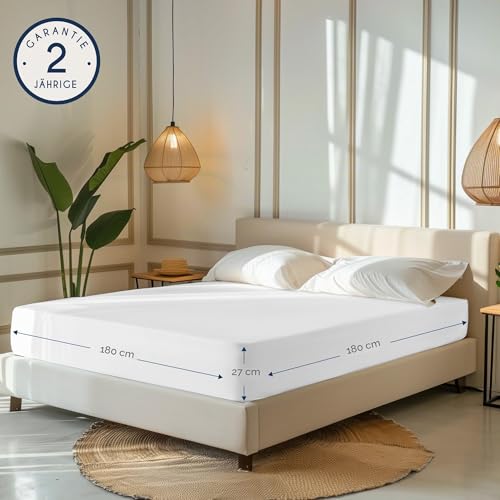 Dreamzie - Spannbettlaken - 180x200cm - 100% Baumwolle Jersey – Ansicht 2