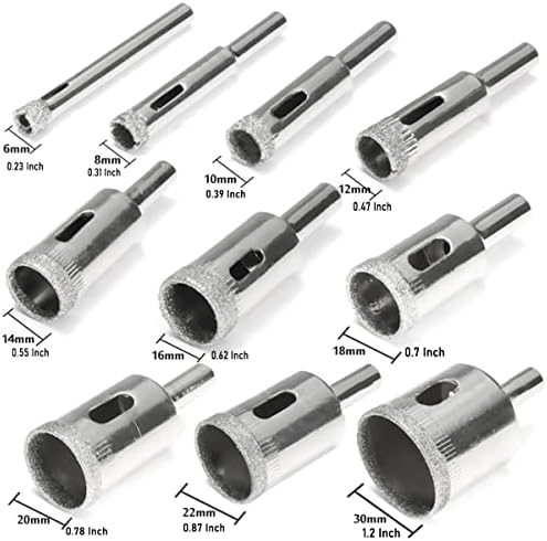 Diamond Drill Bits, LepoHome 10 PCS 