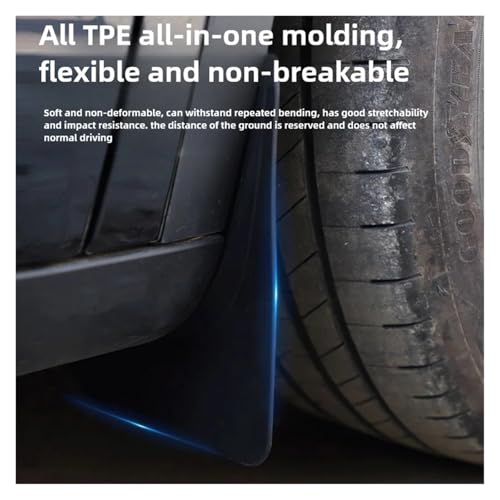 Guardabarros para coche Tesla Model Y 2025: protección flexible contra salpicaduras 4