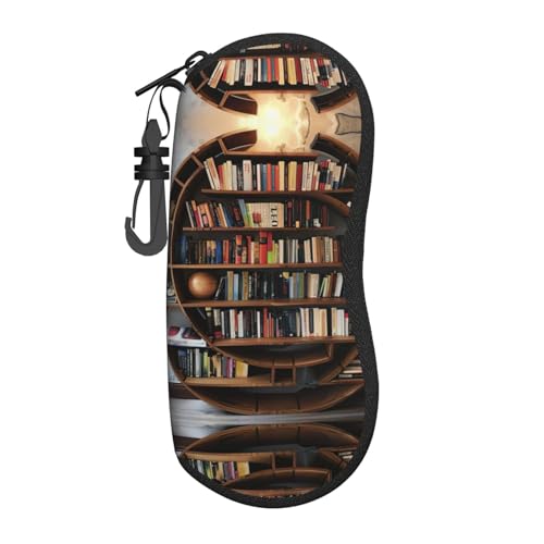 Kfjghhl Roliga bokhyllor samling och stege glasögonfodral kvinnor män mode läsning glasögon fodral skyddande glasögonfodral mode