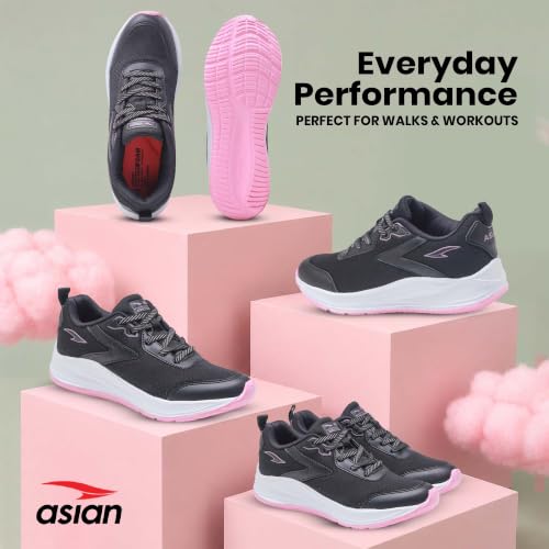 Image of ASIAN Mercury-21 Women's Running Shoes | Lightweight Shoes with EVA Sole, Breathable Knit Comfort, Stylish Casual Running, Walking & Sports Shoes for Girls