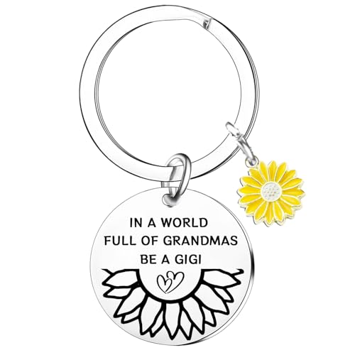 Tihnvk Gigi Gifts For Grandma Nana Gift Gigi Keychain Mother's Day Gifts Grandma Gift from Grandson Granddaughter