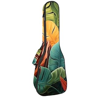 Waterproof Oxford Cloth Ukulele Bag Fairy with Bird and Flower Durable & Stylish Ukulele Case with Storage Tropical Leaves Colorful - Les Beatles, Paul McCartney, John Lennon, RIngo Starr, George Harrison