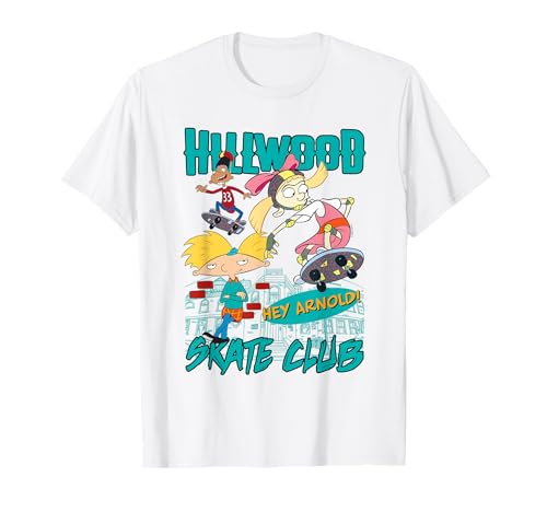 Hey Arnold Hillwood Skate Club Funny Cartoon Camiseta