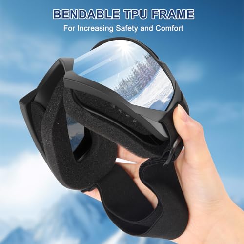 OXG 2 Pack Snowsports Ski Goggles for Kids, Snowmobile Snowboard Goggles for Youth Men Women