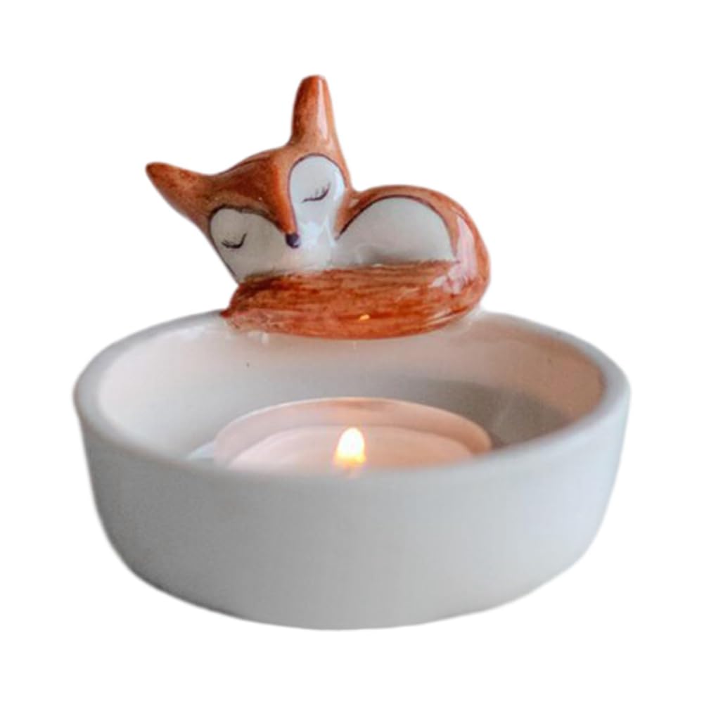 CTRLZS Animal Tealight Candle Holders,Cute 3D Tealight Candlestick Holders - Resin Sculpture Animals Figurine with Intricate