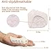 Toe Separator for Bunion Correction, Metatarsal Pads Ball of Foot Cushions-Toe Straightener Soft Gel Ball of Foot Pads (White)