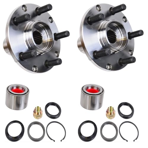 MobiWheels Rear Wheel Hub Bearing Assembly with Repair Kit Compatible with Subaru 1993-2007 Impreza, 1998-2008 Forester,1992-1999 Legacy,Replaces BR930577K (2-Pack)