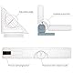 QWORK® Multifunktions Zeichenplatte Set, DIN A4 Zeichenbrett mit verstellbarem Mess und Präzisionswerkzeugen