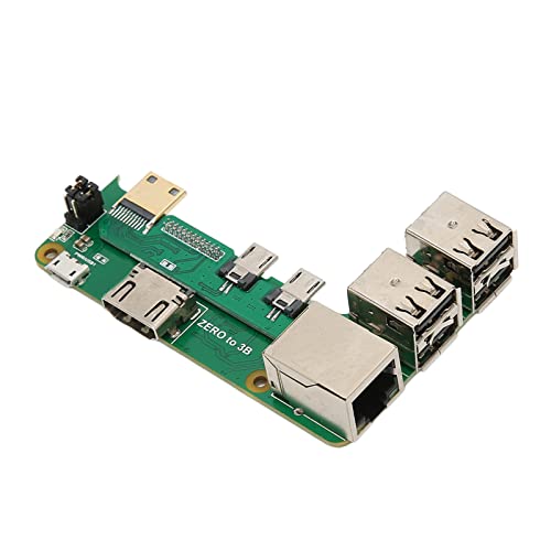 Bewinner RPi GPIO Expansion Module Board for RPi Zero 2W, USB2.0 RJ45 Network Port Adapter Board, 100M Self Adaptive, GPIO Extension Board for General Computer