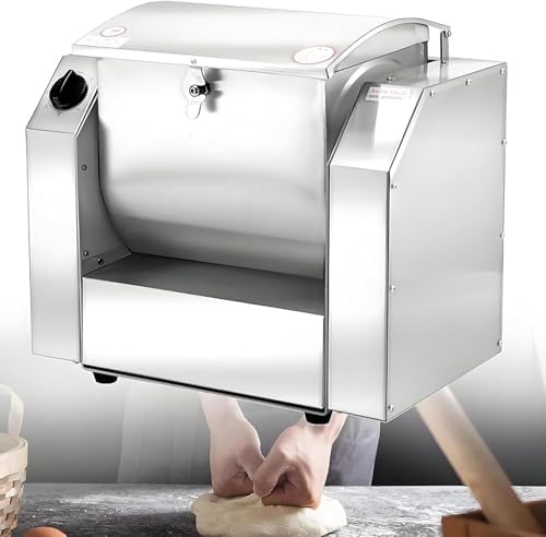 Commercial Dough Mixer 1100W/1500W Electric Stand Mixer, Automatic Kneading Machine with 90° Tilt, Heavy-Duty Flour Mixer for Restaurants, Bakery, 5KG Capacity