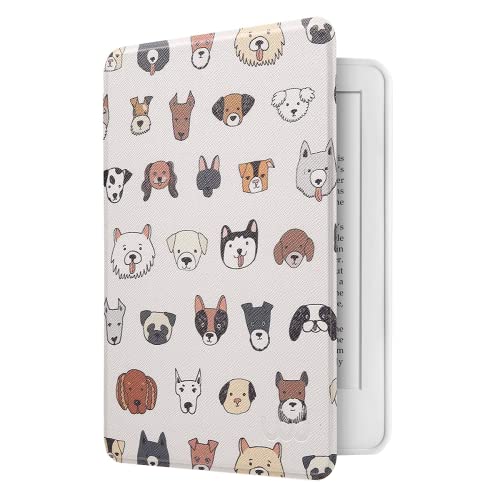 Capa Kindle 10a geração - WB Ultra Leve, Silicone FLexivel e Sensor Magnético - Dogs