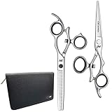 JW C6 Swivel Thumb Shear and C2 Swivel Thumb Thinner Set (5.75 Inch)
