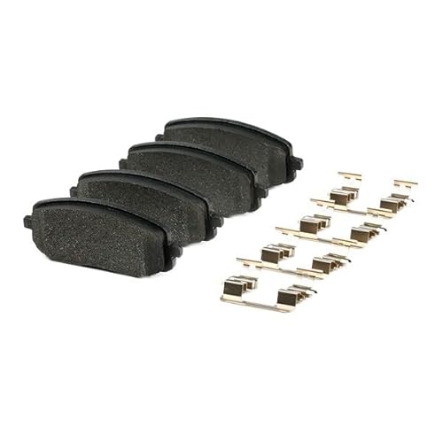 Bosch BP974 - Pastiglie Freni Auto, Asse Anteriore - Qualità Bosch - Riduzione Del Rumore E Della Polvere - Certificazione ECE-R90 - Senza Rame - 1 Confezione Da 4 Pastiglie - Con Accessori - 8