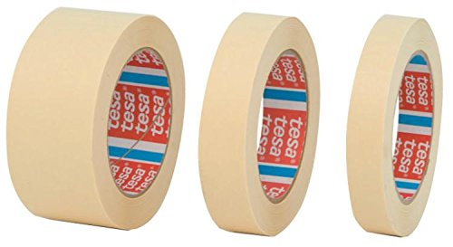 Nastro per carrozziere in carta per mascheratura 50mt x 38mm - Confezione da 48 pezzi.