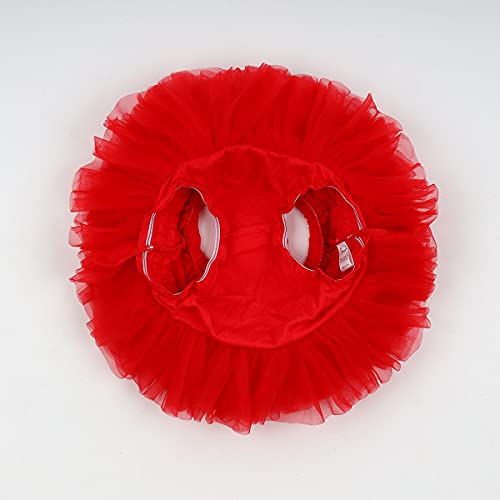 Slowera Baby Girls Fluffy Soft And Smooth Tutu Skirt With Diaper Cover (6-12 Months, Red) #TOP4