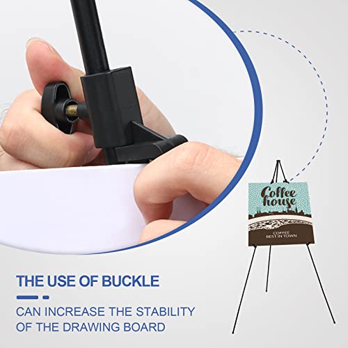 Meoobuke Easel Stand(2023 New),Display Easel For Wedding,Sign Poster Easel,Sign Holder For Display,Tripod Easl Foldable Easel,Exhibition Art Pictuer,63 Inch,Supports 6Lbs (3Pcs) #TOP1