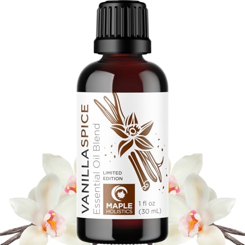 Image of Vanilla Essential Oil Blend for Diffusers - Vanilla Spice Aromatherapy Essential Oil for Diffusers Baths Candles Soaps & DIYs Made with 100% Pure Oils Nutmeg Cinnamon Cardamom & Clove