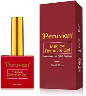 Peruvian Magic Gel Remover for Easy & Quick Removal -15ml Non Acetone Nail Polish Remover for At Home Manicure - Professional Nail Varnish Remover for Gel & Acrylic Nails