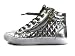 Womens DESIRE High Top Sneakers Quilted Puffy with Zipper Flat