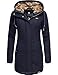 Produktbild Ragwear Damen Wintermantel Parka mit Kunstfell Kapuze Jemma Blau Gr. M