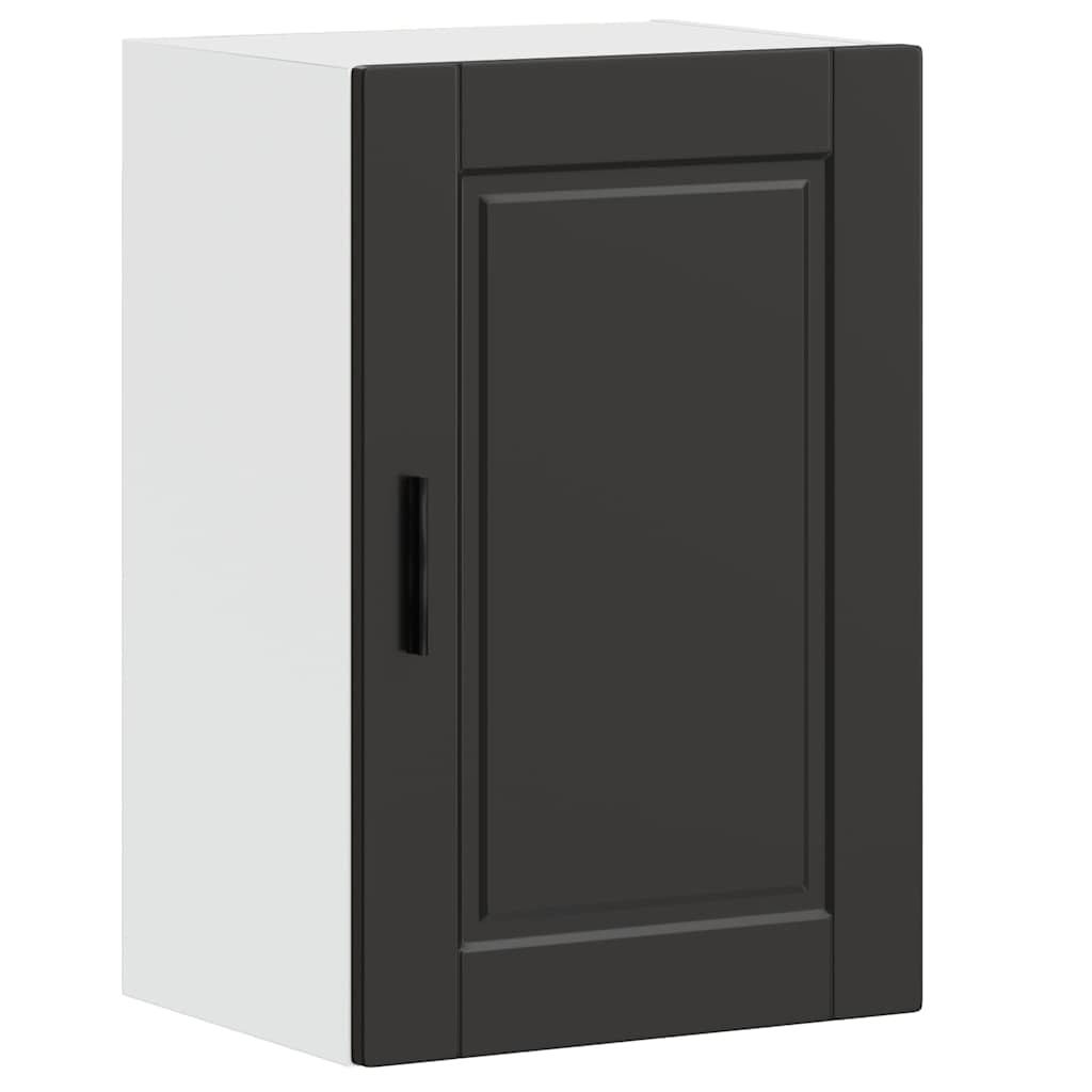 vidaXL Armoire Murale de Cuisine Porto Noir Bois d'ingénierie