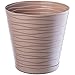 Kadax Flower Pot con sottobicchieri, fioriere per all'interno, vaso di fiori leggeri, pentola di pianta di plastica, trama rotondo per fiori, piante, casa, fioriera (17 cm, beige)