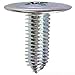 L.H. Dottie KWT812 Metal Piercing Screw, Wafer Head, Phillips, 8 by 1/2-Inch Length, Zinc Plated, 500-Pack