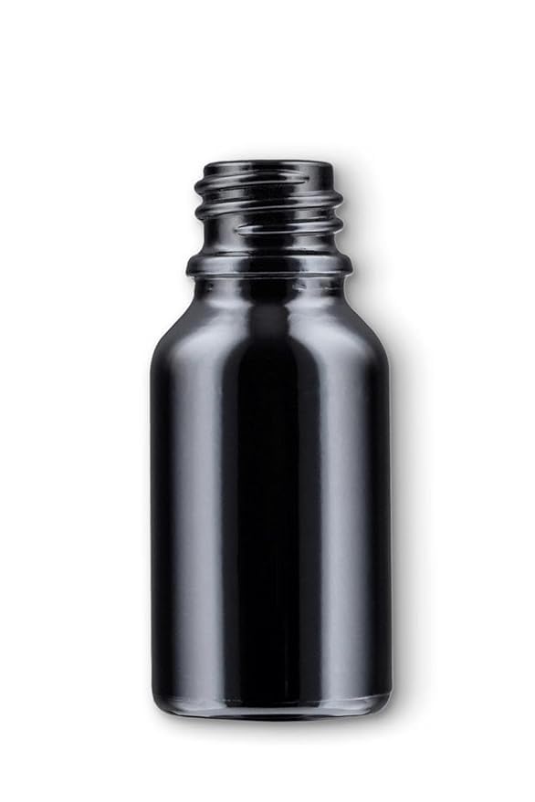 15ml - 12psc Black Glass Bottle with Plastic Cap-Euro Dropper for Essential Oils, DIY skin care, Multipurpose Bottle for Home and Travel Purposes-image-46