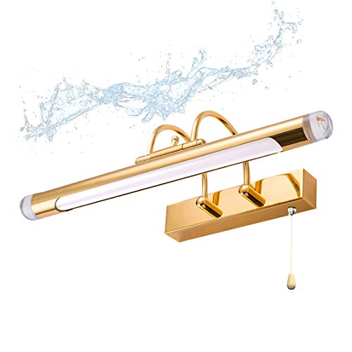 Lámpara LED de espejo para baño contra sombras en rostro con ángulo ajustable 4000K