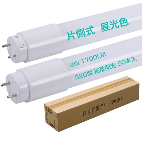 Бd 20`  LED u F6000K ItBXƖ Px1700lm 320xLp d9W F _ Ŗh~΍ 2Nۏ 58cm T8 G13 d AC85v~265V PSEF؍ PLی 50{