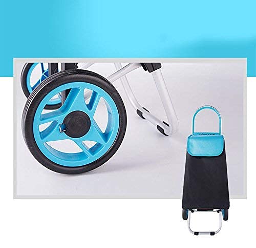 Carrito de mano plegable para compras color amarillo miniatura 3
