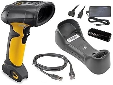 Zebra Symbol LS3578-ER, Wireless Bluetooth, Rugged, Extended Range Laser Barcode Scanner, USB Kit, Includes Cradle, Powered USB Cable, Power Supply, Line Cord, LS3578-ERBU0100UR (Renewed)