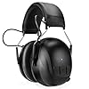 Kalence Bluetooth 5.4 Ear Defenders with 120 Hours Playtime, Rechargeable Wireless Hearing Protection Safety Earmuffs for Mowing, Workshops, Construction, Snowblowing, Matte Black