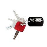 Construction Heavy Equipment Keys Set-Ignition Key Ring, Hitachi, 4 Key Set for Men and Women - Torn