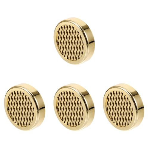 Hemoton 4pcs Golden Humidor Humidifer,Cigarette Humidifier for Humidor,Round Moisturizing Container,Humidifiers Accessories for Optimal Moisture and Enhanced Smoking Experience
