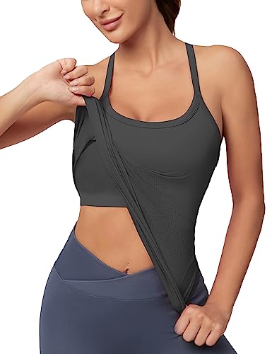 MathCat Racerback Tank Tops Workout Tops for Women