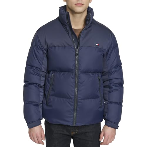 Image of Tommy Hilfiger Men's Mixed-media Puffer Jacket