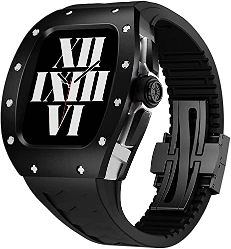 Étui de protection en titane Apple Watch 45mm iWatch SE 44mm boîtier et bracelet