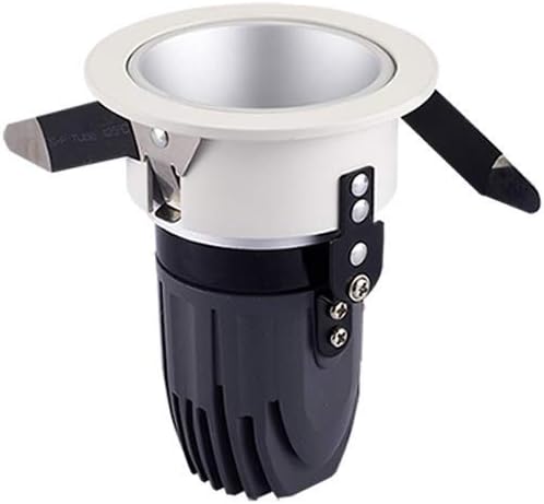 Spotlight，Dimming Led Recessed Downlight 75-80Mm / 2.95-3.15 inch Mounting Aperture Recessed Spotlight Noboscopic and Durable Embedded Ceiling Light for Clothing Store Jewelry/6000K/7W