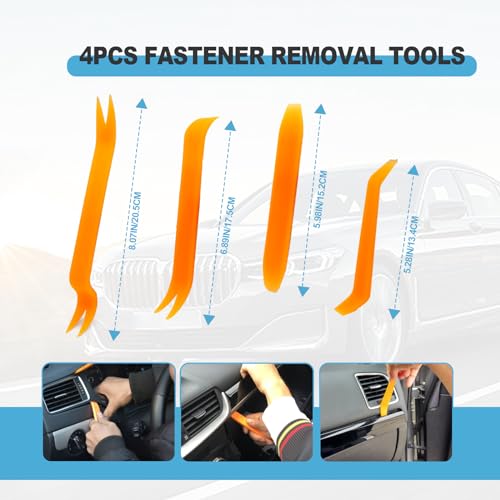 240PCS Bumper Retainer Clips - Car Push Retainer Clips, Plastic Rivets Fasteners Push Retainer Kit with Most Popular Sizes, Car Clips Fasteners Fender Clips - GM Ford Toyota Honda Chrysler - Thumbnail 4
