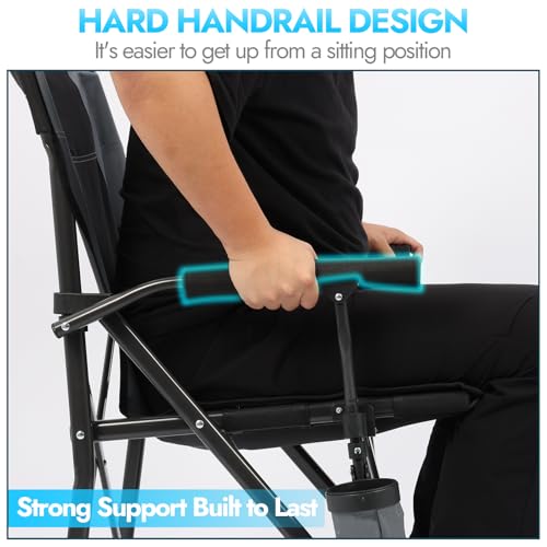 LING RONG 2 Pack Oversized Folding Camping Chair for Adults の商品画像 4